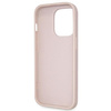 Etui Guess GUHCP14LP4TDSCPP na iPhone 14 Pro - różowe Crossbody 4G Metal Logo