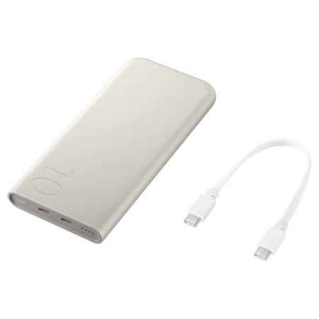 Powerbank Samsung EB-P3400XUE FastCharge 2x USB-C 25W 10000mAh - beżowy