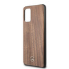 Mercedes MEHCS67VWOLB S20+ G985 hard case brązowy/brown Wood Line Walnut