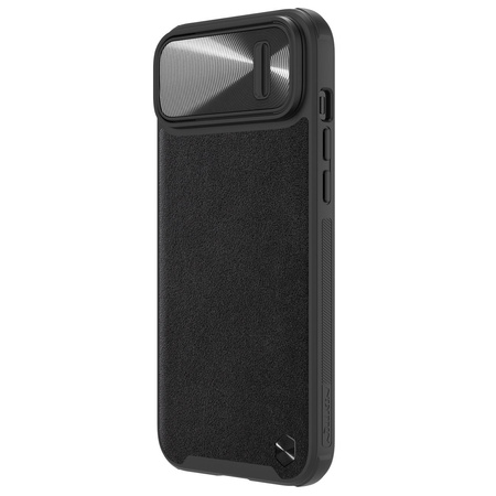 Nillkin CamShield Leather S Case etui iPhone 14 pokrowiec z osłoną na aparat czarny