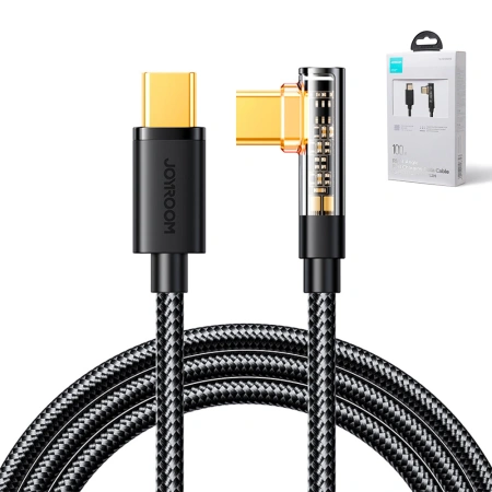 JOYROOM GAMINGOWY KABEL USB-C DO USB-C 100W 1.2M KĄTOWY DO TELEFONÓW GIER