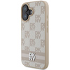 DKNY CASE DO IPHONE 16 6.1 Z PASKAMI PRINTED STRIPES I CHECKERED PATTERN