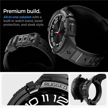 SPIGEN RUGGED ARMOR ”PRO” GALAXY WATCH 6 CLASSIC (47 MM)  BLACK