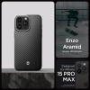 Etui Spigen Enzo Aramid Mag z MagSafe na iPhone 15 Pro Max - matowo-czarne