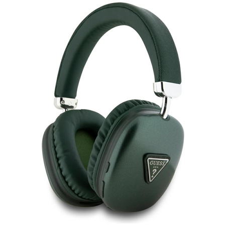 Słuchawki nauszne Guess Bluetooth 5.3 4G Triangle Logo khaki