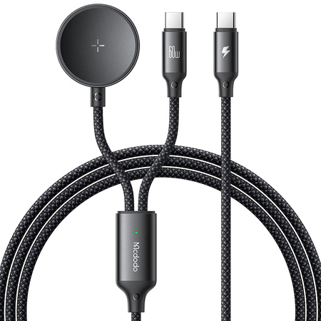MCDODO ŁADOWARKA INDUKCYJNA DO SAMSUNG GALAXY WATCH 2W1 KABEL USB-C LAPTOP