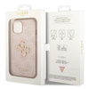 Etui Guess 4G Big Metal Logo na iPhone 15 - różowe