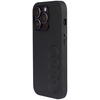 Etui Audi Synthetic Leather na iPhone 14 Pro - czarne AU-TPUPCIP14P-TT/D1-BK