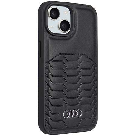 AUDI SYNTHETIC LEATHER CASE DO IPHONE 15 PLUS 14 PLUS 6.7 DO MAGSAFE