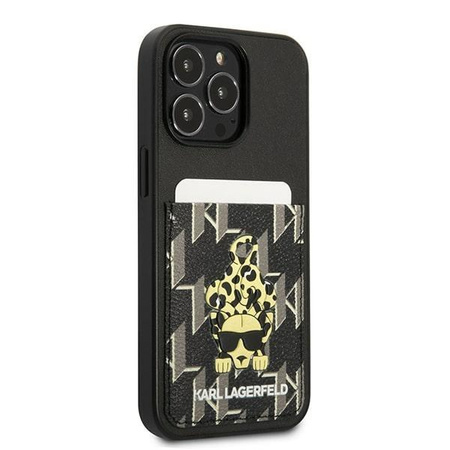 Karl Lagerfeld KLHCP13LCANCNK iPhone 13 Pro / 13 6,1" hardcase czarny/black Karlimals Cardslot