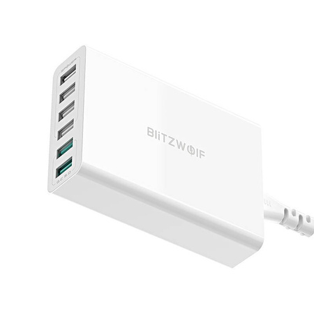 BLITZWOLF ŁADOWARKA 6X USB BW-S15 DO TELEFONÓW QC 3.0 60W SZYBKIE ŁADOWANIE