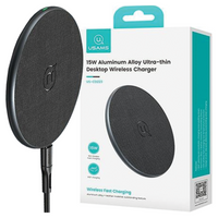 USAMS ŁADOWARKA INDUKCYJNA DO IPHONE 12 13 14 15 Z FUNKCJĄ FAST CHARGE 15W