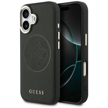 Etui Guess Perforated 4G MagSafe do      iPhone 17 czarny