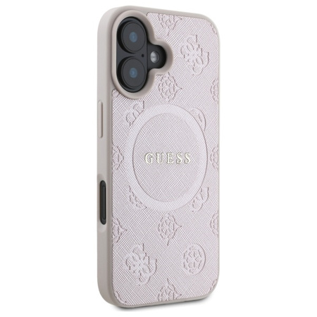GUESS ETUI CASE HARDCASE DO IPHONE 16 6.1 DO MAGSAFE SAFFIANO PEONY LOGO