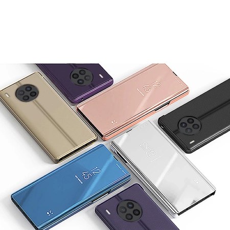 Clear View Case etui Huawei nova 8i pokrowiec z klapką czarne