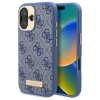 Guess GUHMP16SU4GPRB iPhone 16 6.1 niebieski/blue hardcase 4G Logo Plate MagSafe
