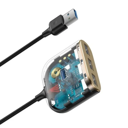 BASEUS HUB USB 4W1 ADAPTER DO LAPTOPA 1X USB 3.0 3X USB 2.0 1M DO KOMPUTERA
