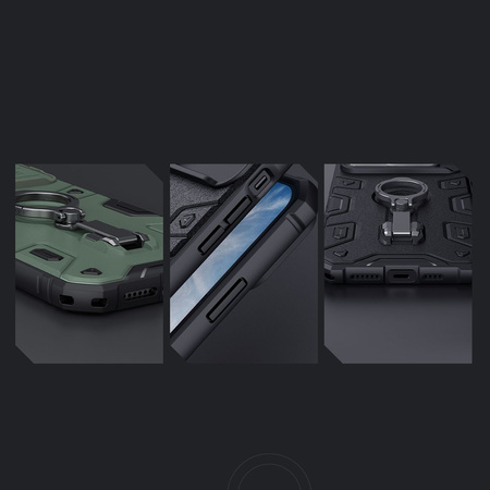 Nillkin CamShield Armor Pro Magnetic Case etui iPhone 14 Plus magnetyczny pokrowiec MagSafe z osłoną na aparat niebieskie