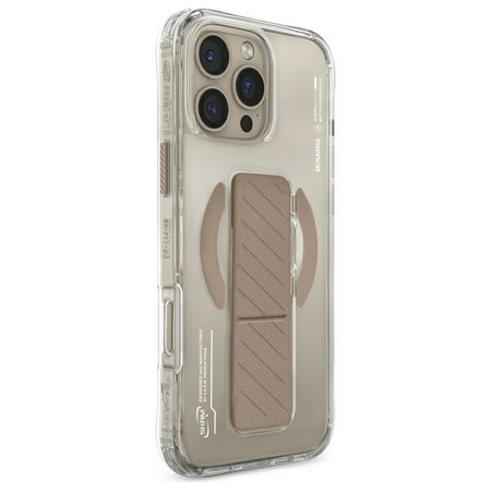 Skinarma etui Axon iPhone 16 Pro 6.3    Magnetic Charging + Grip Stand szampański/champagne