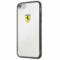 Etui Ferrari Racing Shield na iPhone 7 / 8 / SE 2020 / SE 2022 - przezroczysto-czarne
