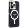 Etui Guess GUHMP14LPCUMAK na iPhone 14 Pro - czarne Marble MagSafe