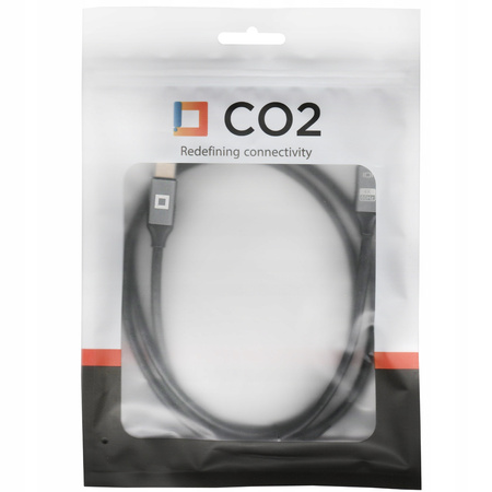 CO2 KABEL PRZEDŁUŻACZ USB-C SZYBKIE ŁADOWANIE USB TYP C 4K 20GBPS 100W 2M