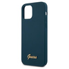 Guess GUHCP12LLSLMGBL iPhone 12 Pro Max 6,7" niebieski/blue hardcase Metal Logo Script