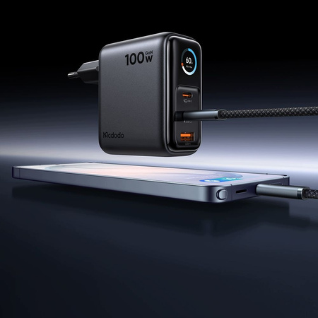 MCDODO SZYBKA ŁADOWARKA SIECIOWA ZASILACZ KOSTKA 3X USB-C USB-A GAN 100W