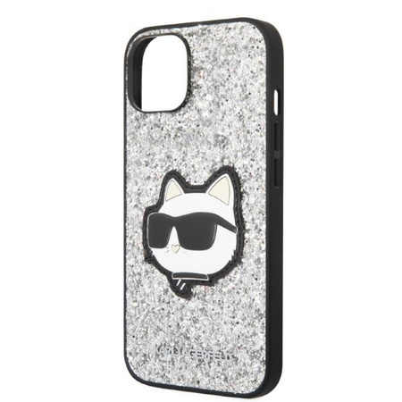 Karl Lagerfeld KLHCP14MG2CPS iPhone 14 Plus 6,7" srebrny/silver hardcase Glitter Choupette Patch