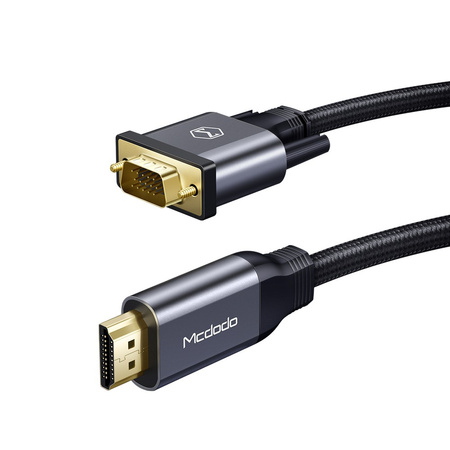 Kabel do monitora Mcdodo HDMI do VGA czarny 2m