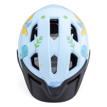 Kask rowerowy dziecięcy MTB Wozinsky z odpinanym daszkiem 48-52 cm - jasnoniebieski