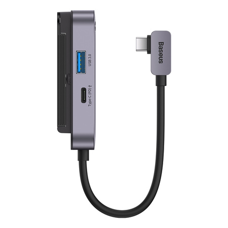 Uniwersalny HUB USB do tabletu / smartfona 6w1 USB-C Baseus PadJoy - ciemnoszary