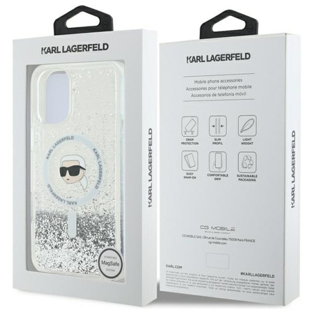 KARL LAGERFELD ETUI HARDCASE DO IPHONE 16 PLUS 6.7 DO MAGSAFE LIQUID