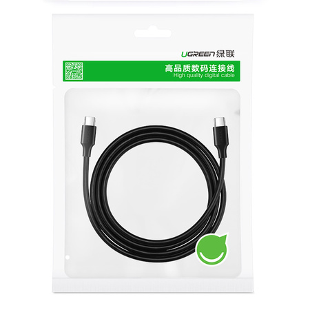 Ugreen kabel USB Typ C do ładowania i transferu danych 3A 0,5m czarny (US286)