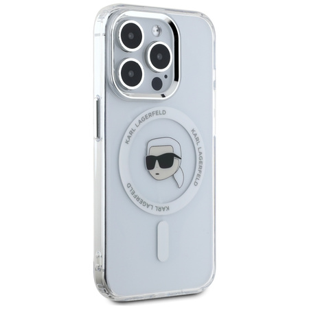 KARL LAGERFELD POKROWIEC MAGNETYCZNY DO IPHONE 15 PRO MAX KARL HEAD METAL