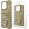Etui Guess GUHCP14LHDGTPD na iPhone 14 Pro - złote Rhinestone Triangle