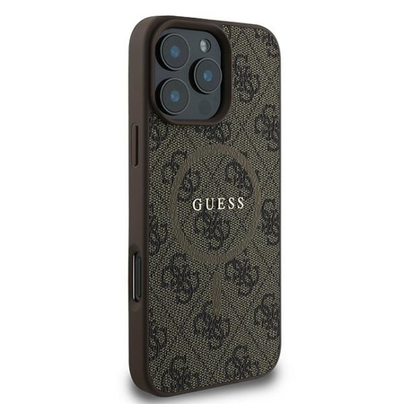 GUESS ETUI HARDCASE 4G RING CLASSIC LOGO DO MAGSAFE DO IPHONE 16 PRO 6.3
