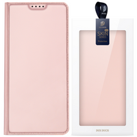 Etui z klapką, portfelem i podstawką Dux Ducis Skin Pro do Xiaomi Poco M6 Pro / Redmi 12/12R - różowe