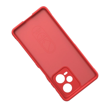 Magic Shield Case etui do Xiaomi Redmi Note 12 Pro+ elastyczny pancerny pokrowiec czerwone