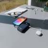 Powerbank SBS 10000 mAh 20W z wbudowanym kablem USB-C i wyświetlaczem cyfrowym - ciemnoszary