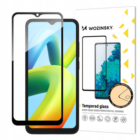 WOZINSKY SZKŁO HARTOWANE FULL GLUE DO XIAOMI REDMI A2 A1 9H Z CZARNĄ RAMKĄ