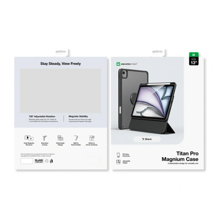 Etui AMAZINGTHING Titan Pro Mag Case na iPad Air M3 13" - czarne