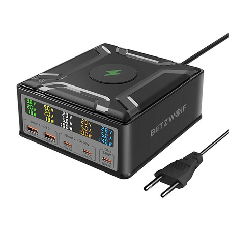 BLITZWOLF ŁADOWARKA SIECIOWA BW-S28 260W 2XUSB-A 3XUSB-C DO TELEFONÓW