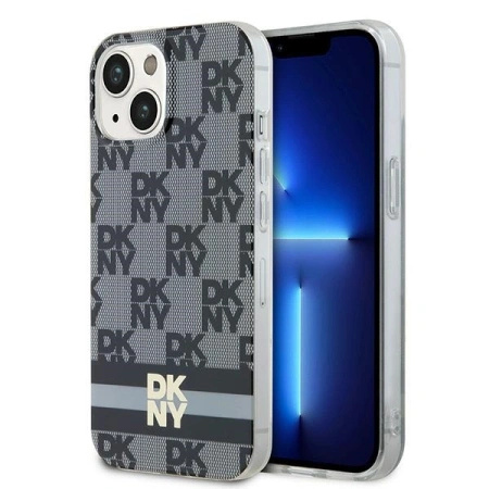 DKNY ETUI HARDCASE DO IPHONE 15 PLUS 14 PLUS 6.7 IML CHECKERED MONO