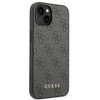 Etui Guess GUHCP14SG4GFGR na iPhone 14 - szare 4G Metal Gold Logo