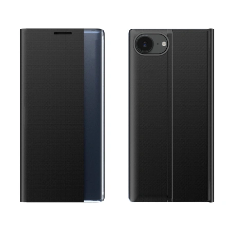 HURTEL ETUI NEW SLEEP CASE DO IPHONE 16E Z KLAPKĄ I ANTYPOŚLIZGOWYM DNO