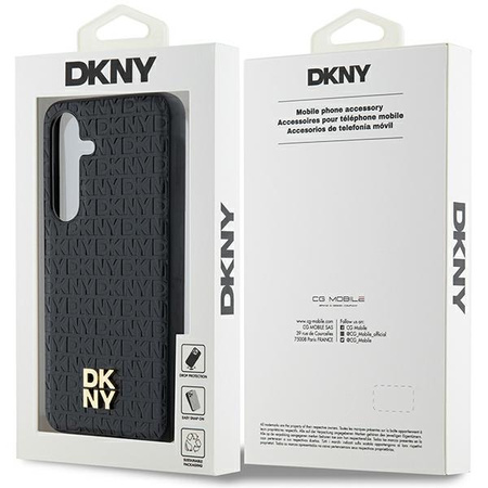 DKNY ETUI CASE HARDCASE DO SAMSUNG S24+ S926 LEATHER DO MAGSAFE METAL LOGO