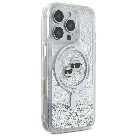 KARL LAGERFELD CASE DO IPHONE 16 PRO MAX 6.9 DO MAGSAFE Z LIQUID GLITTER