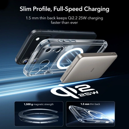 ESR ZESTAW CLASSIC HYBRID MAGSAFE + SZKŁO HARTOWANE DO IPHONE 17 PRO