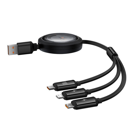 BASEUS KABEL 3W1 USB-C DO LIGHTNING MICRO USB 100W DO TELEFONU 1,1M